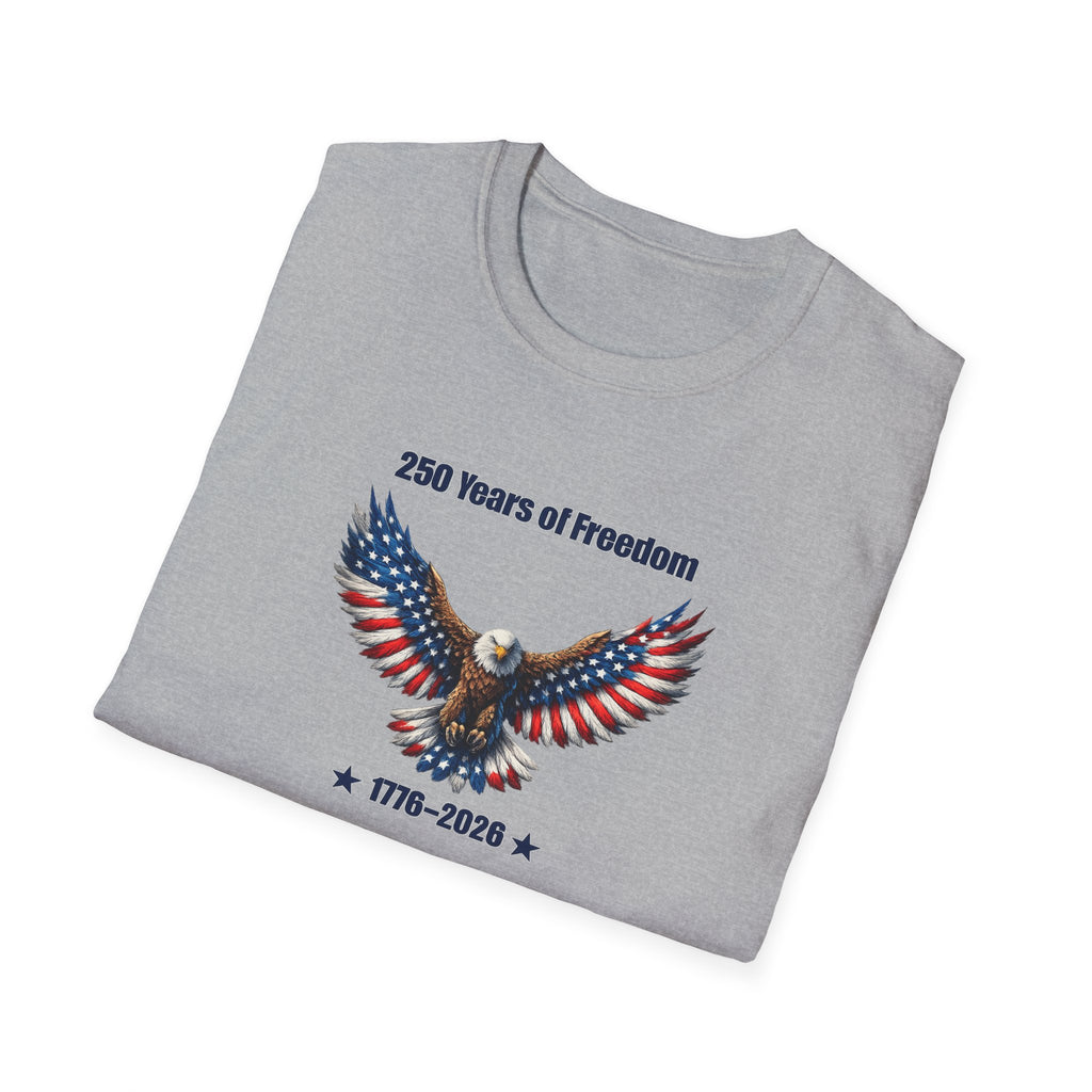 250 Years of Freedom Shirt | America 250 Celebration Shirt | USA Independence Gift | 4th of July Shirt | 7 colors - 100% cotton