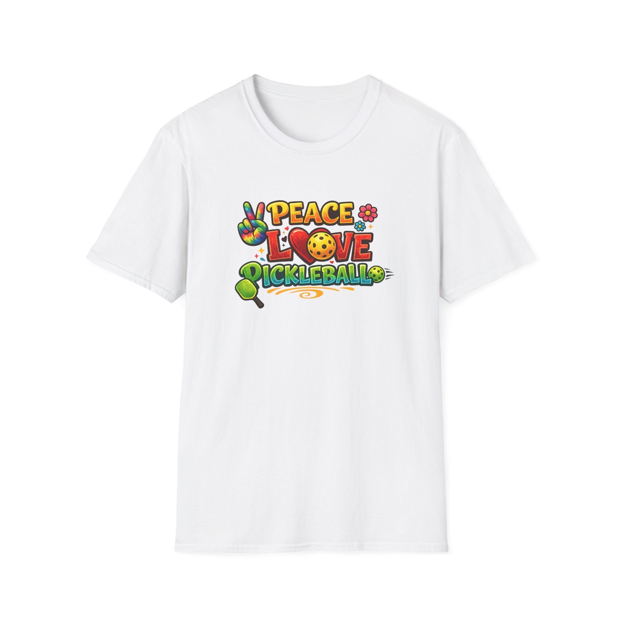 Peace Love Pickleball Shirt | Pickleball Player Gift | Cute Pickleball Apparel | Pickleball Player Tee | 9 colors - 100% cotton