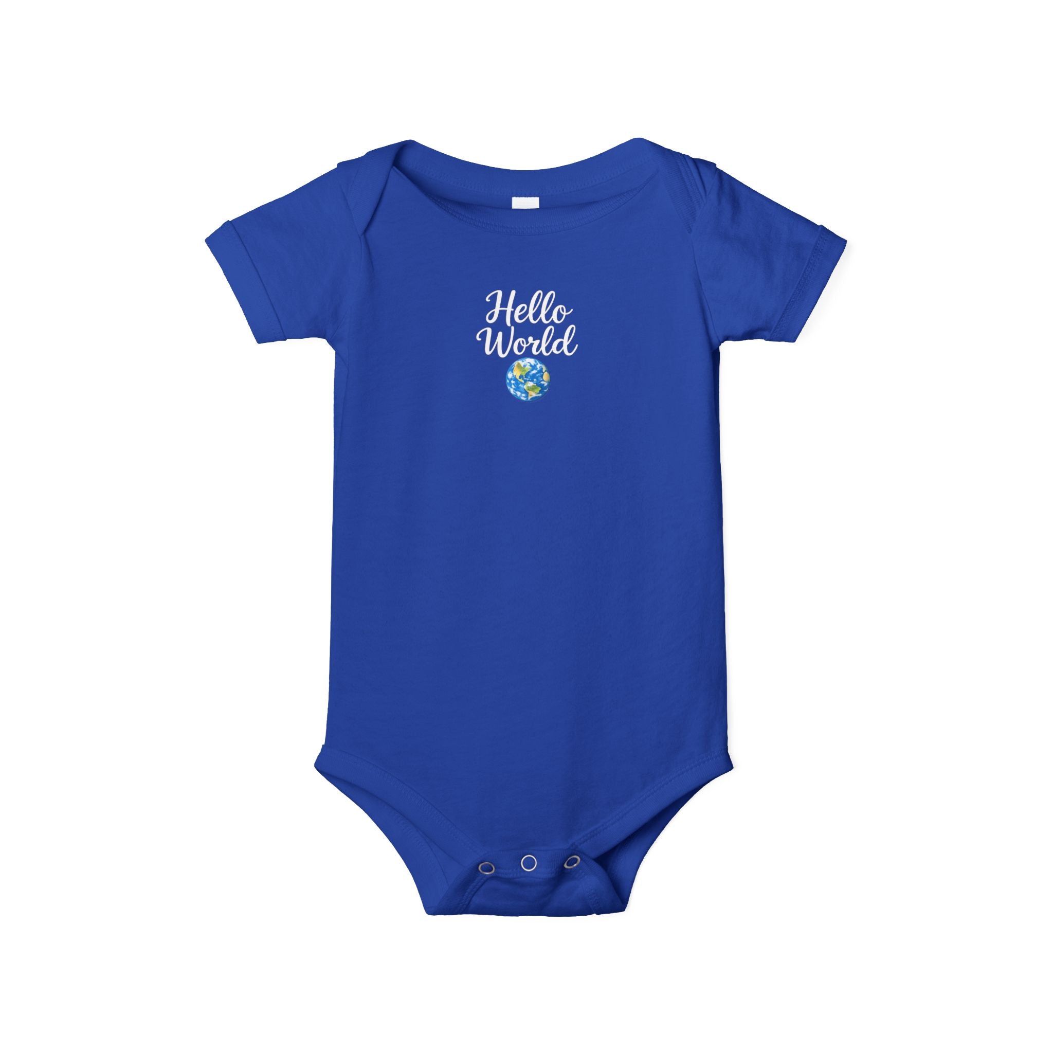 Hello World Baby Onesie |  Cute Baby Shower Gift | Infant Outfit for Boys or Girls | Baby Announcement Outfit | 7 colors - 100% cotton