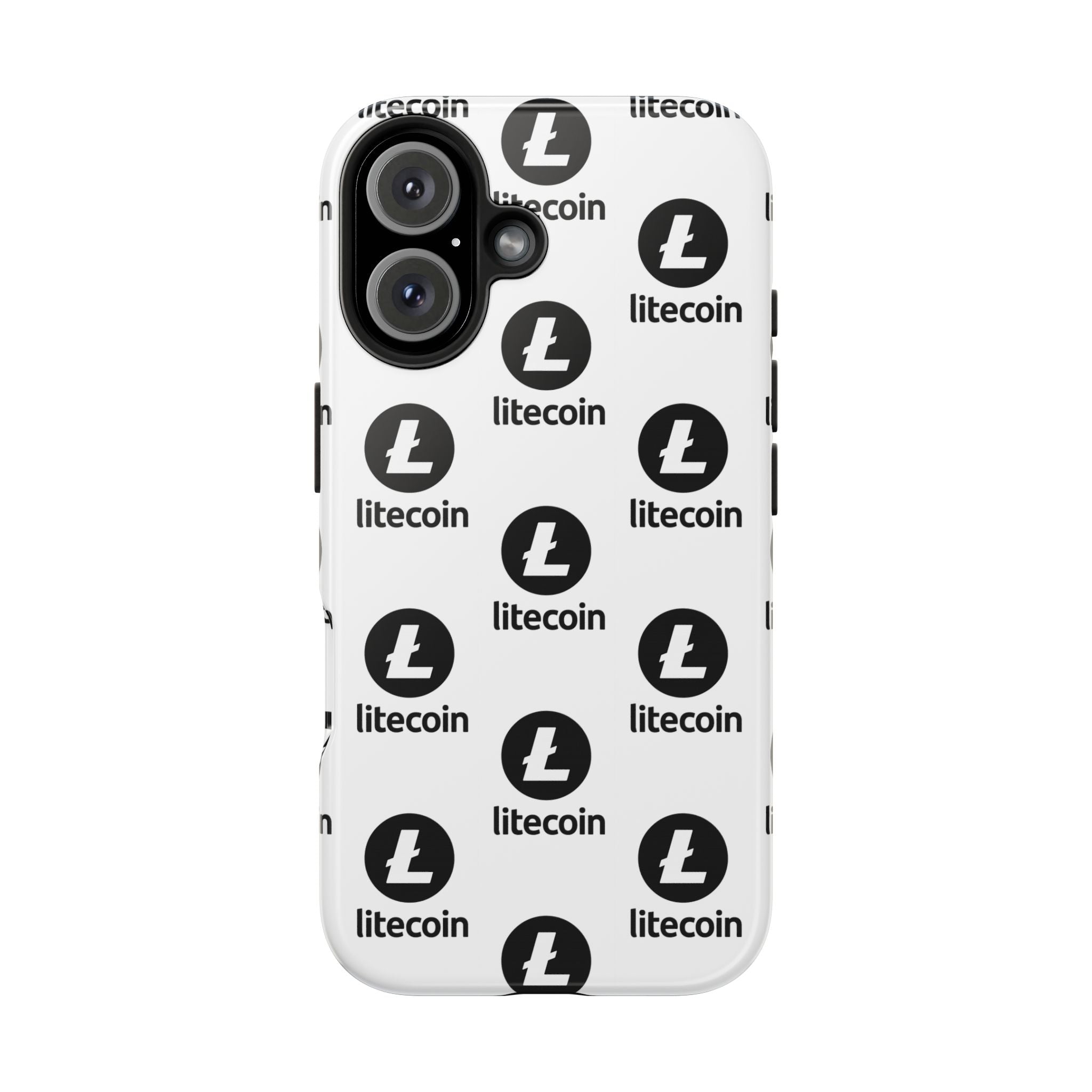 Litecoin Tough Phone Case | Crypto iPhone Case | Samsung Galaxy Case | Litecoin Logo Phone Cover | Glossy Protective Case
