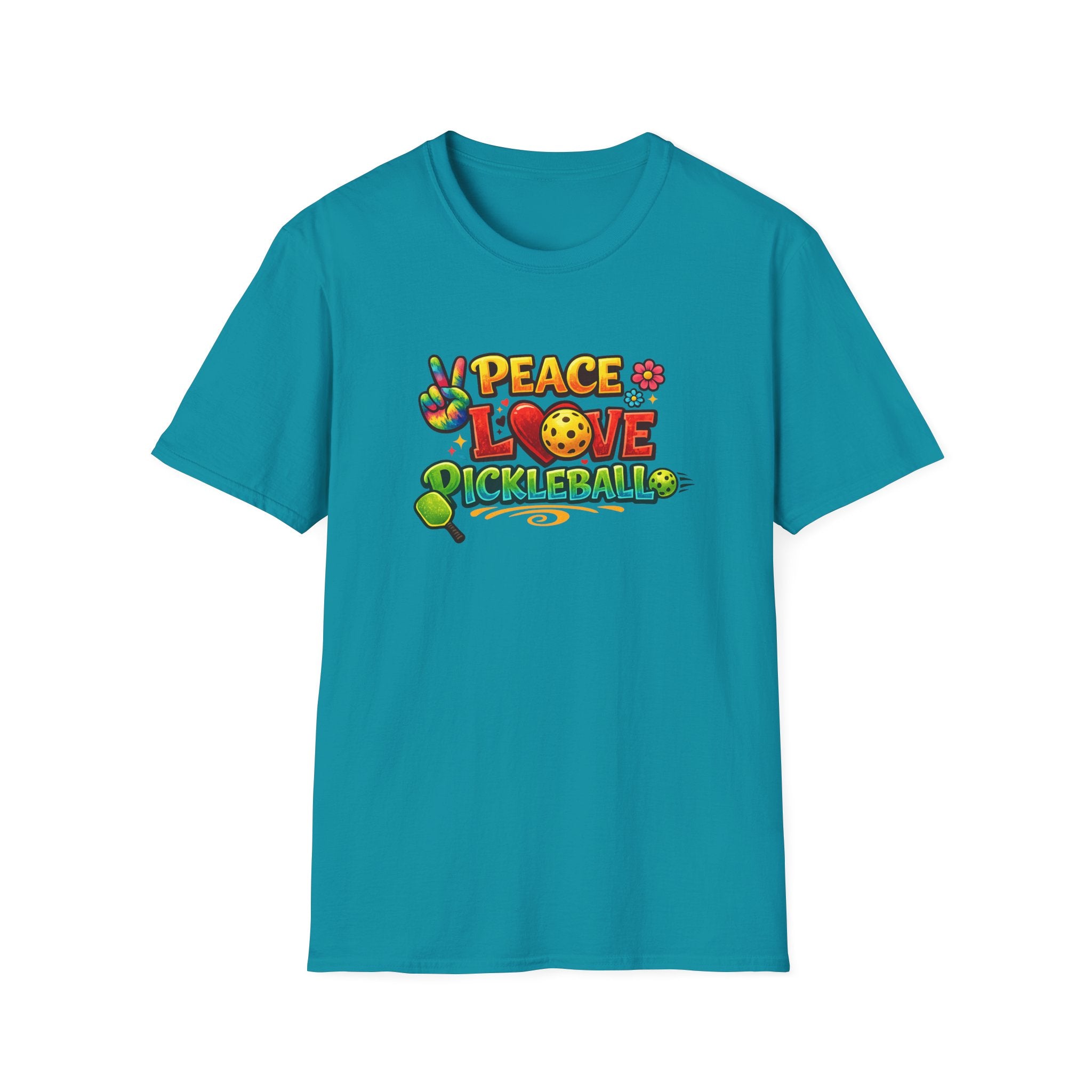 Peace Love Pickleball Shirt | Pickleball Player Gift | Cute Pickleball Apparel | Pickleball Player Tee | 9 colors - 100% cotton