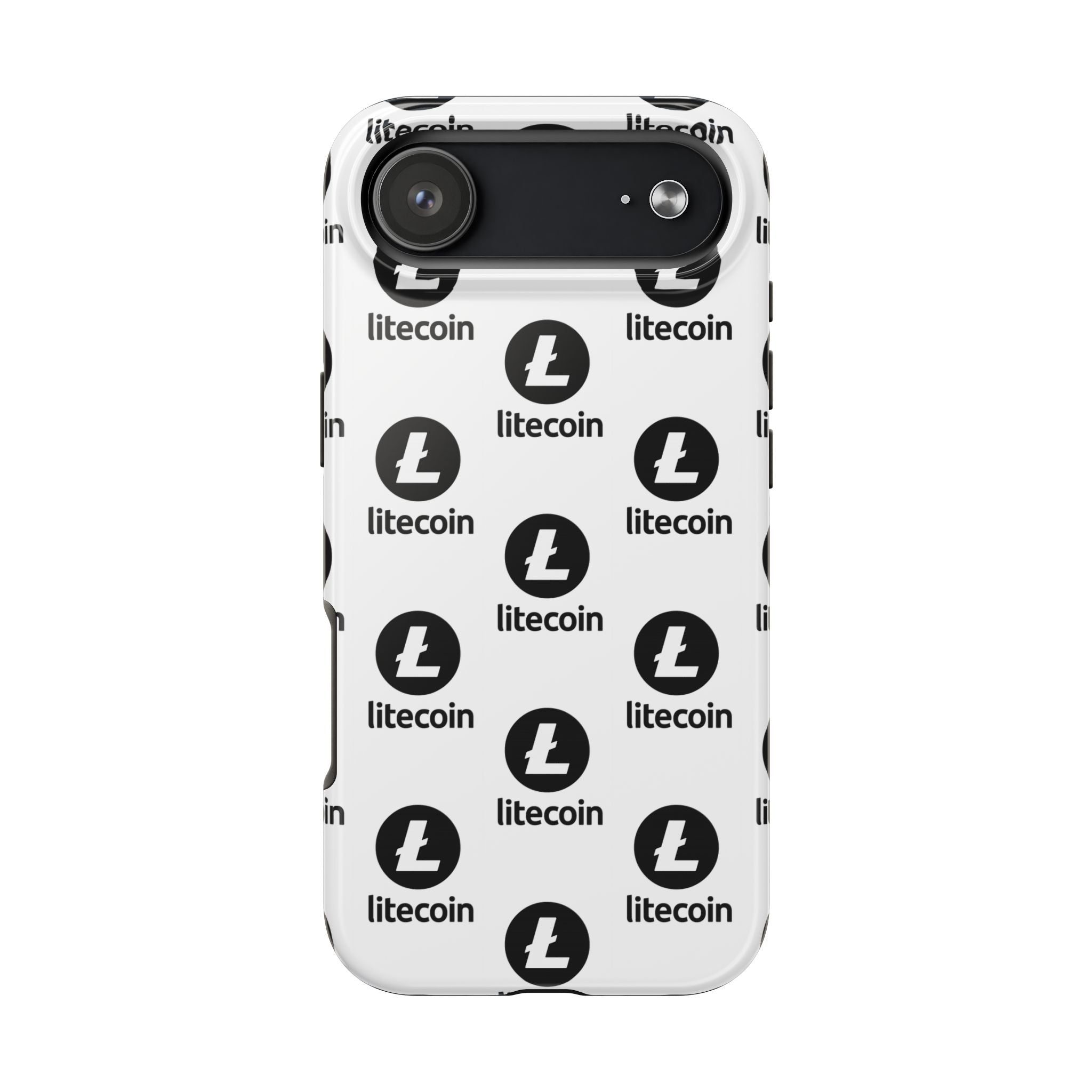 Litecoin Tough Phone Case | Crypto iPhone Case | Samsung Galaxy Case | Litecoin Logo Phone Cover | Glossy Protective Case