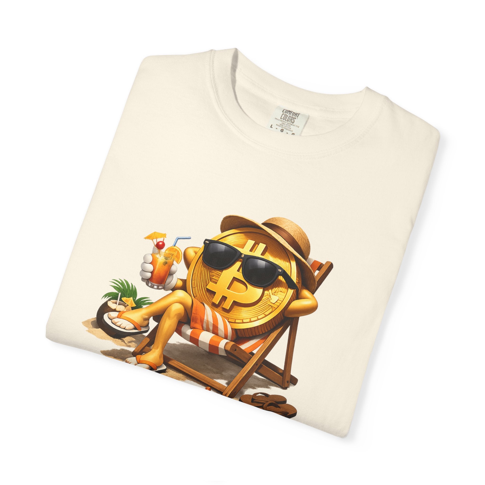 Bitcoin Beach Life TShirt | Crypto Millionaire Vibes Tee | Relaxed Bitcoin Shirt | Funny Crypto Shirt | 7 colors - 100% cotton