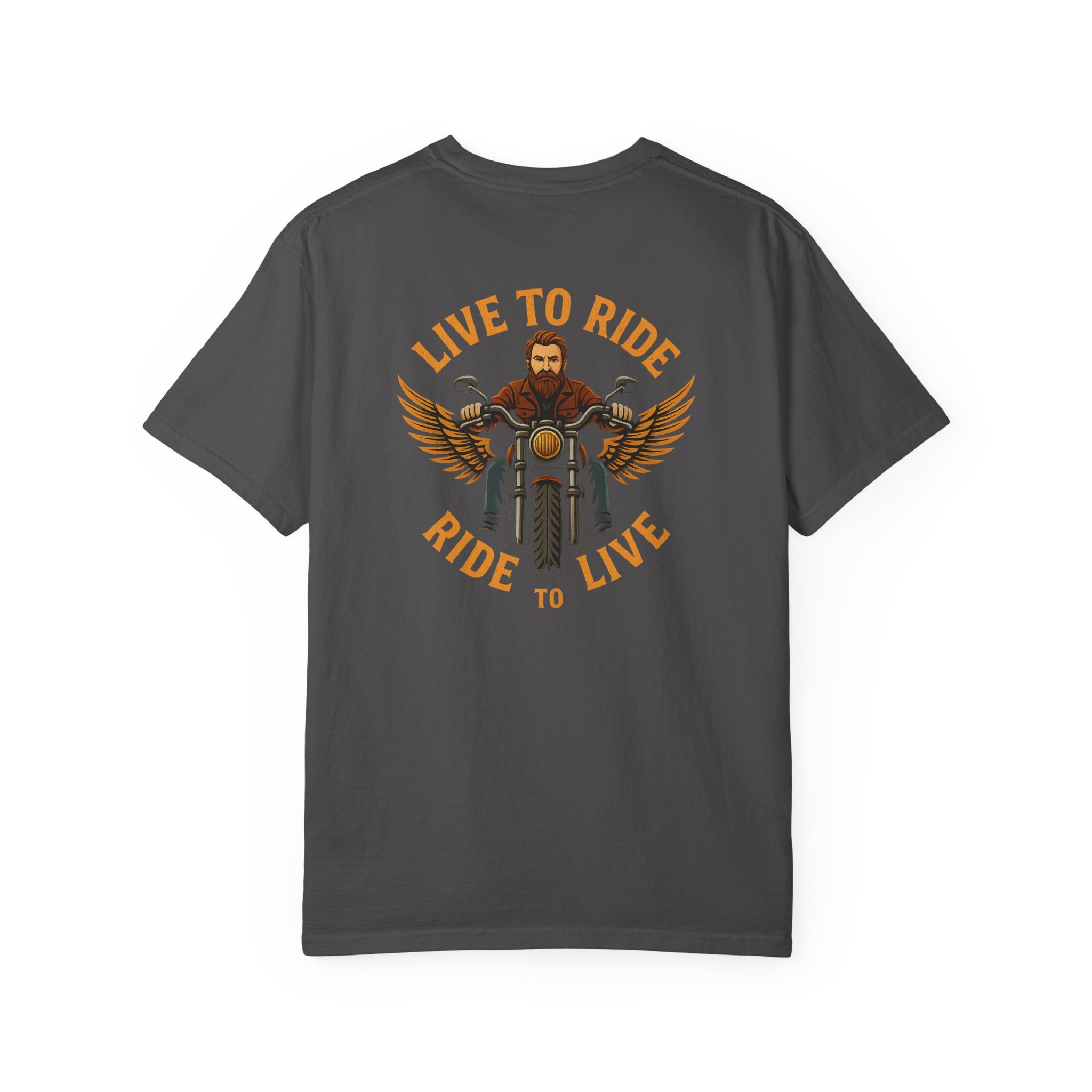 Live to Ride Ride to Live Biker T-Shirt | Vintage Motorcycle Rider Graphic Tee | Gift for Bikers | 4 colors - 100% cotton