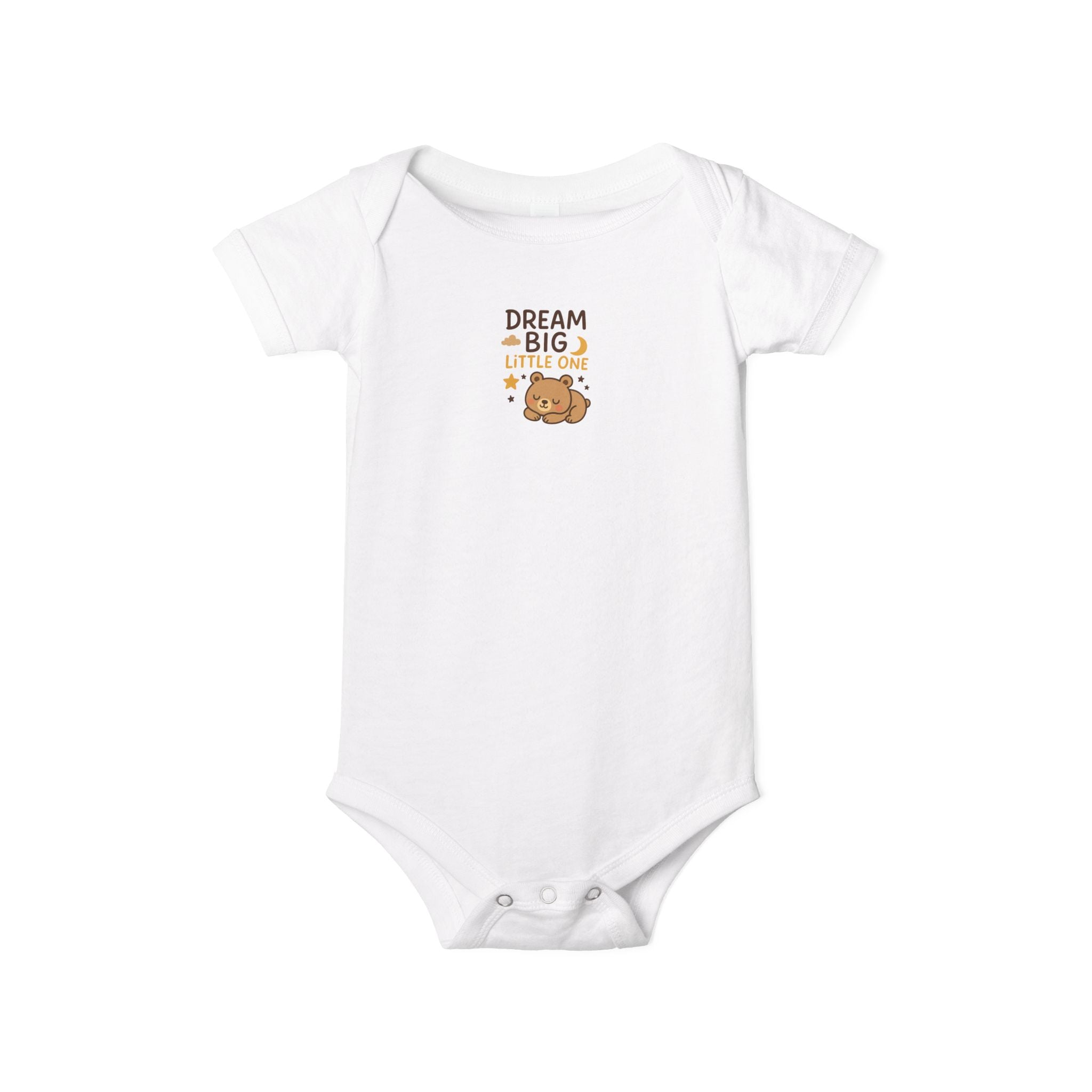 Wrap your little one in comfort with this "Dream Big Little One" baby onesie | Check out our matching Blanket | 5 colors - 100% cotton