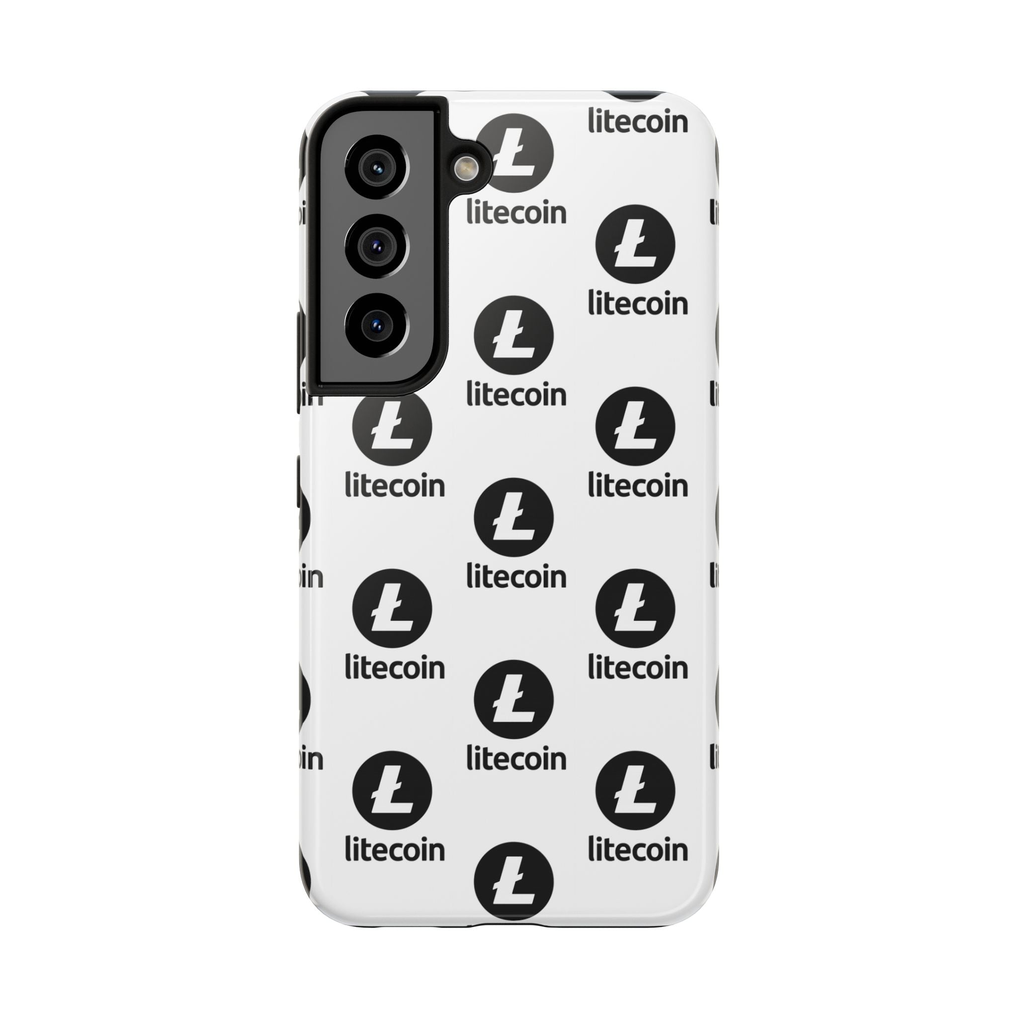 Litecoin Tough Phone Case | Crypto iPhone Case | Samsung Galaxy Case | Litecoin Logo Phone Cover | Glossy Protective Case