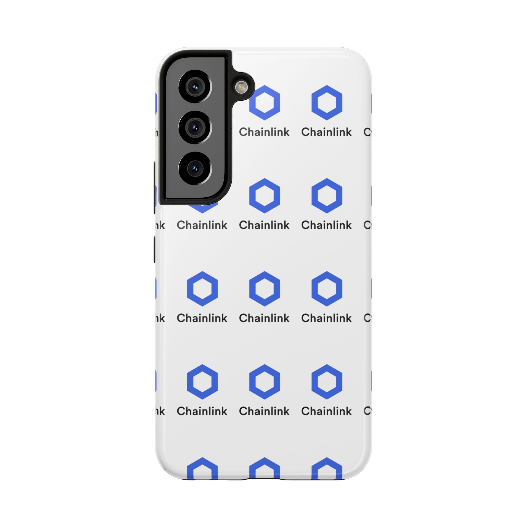 Chainlink Tough Phone Case | LINK Crypto Phone Case | iPhone and Samsung Case | Glossy Protective Cover | Chainlink Logo Case