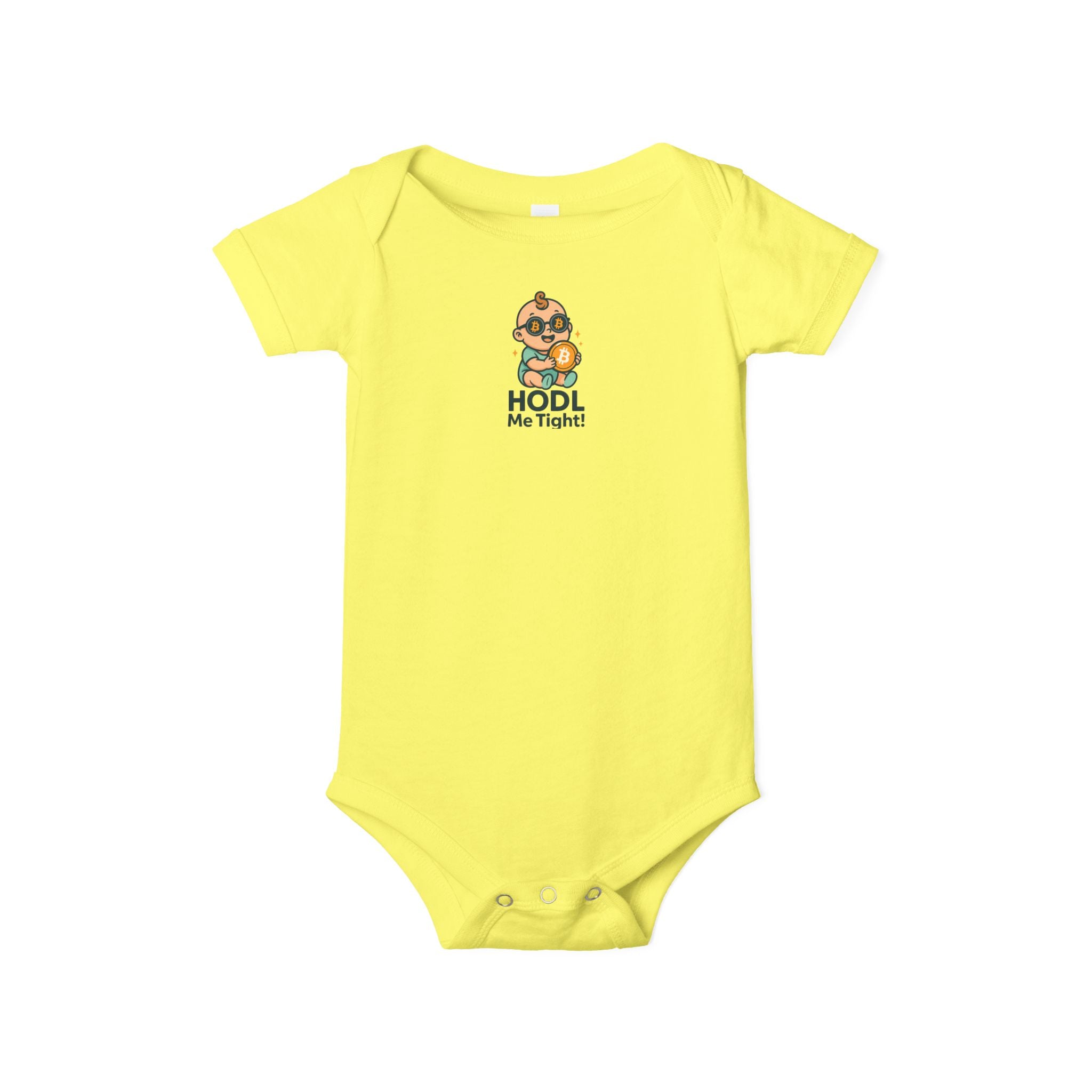 HODL Me Tight Bitcoin-inspired Infant Jersey One Piece | 6 colors - 100% cotton