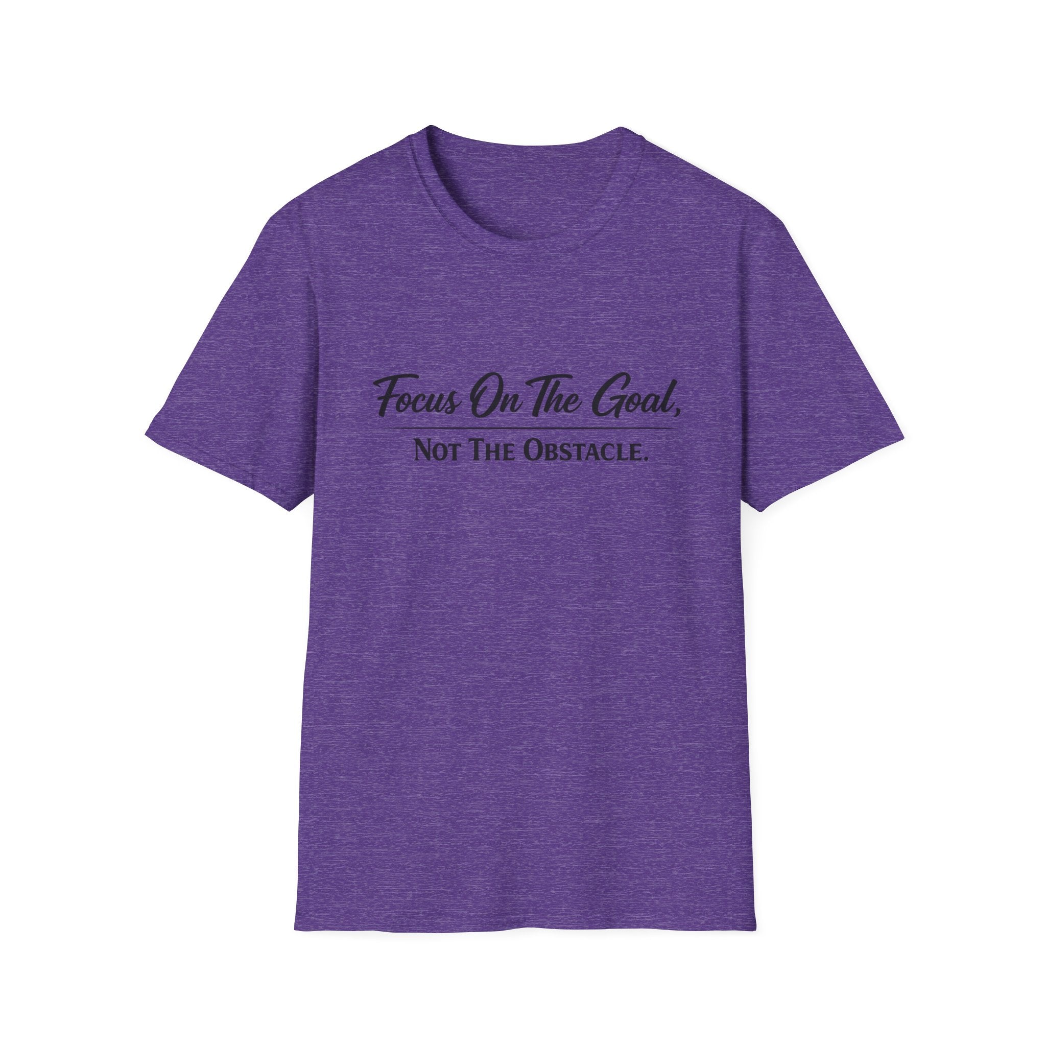 Focus On The Goal Not The Obstacle Shirt | Motivational Quote Tee | Mindset T-Shirt | Everyday Encouragement Gift | 8 colors - 100% cotton