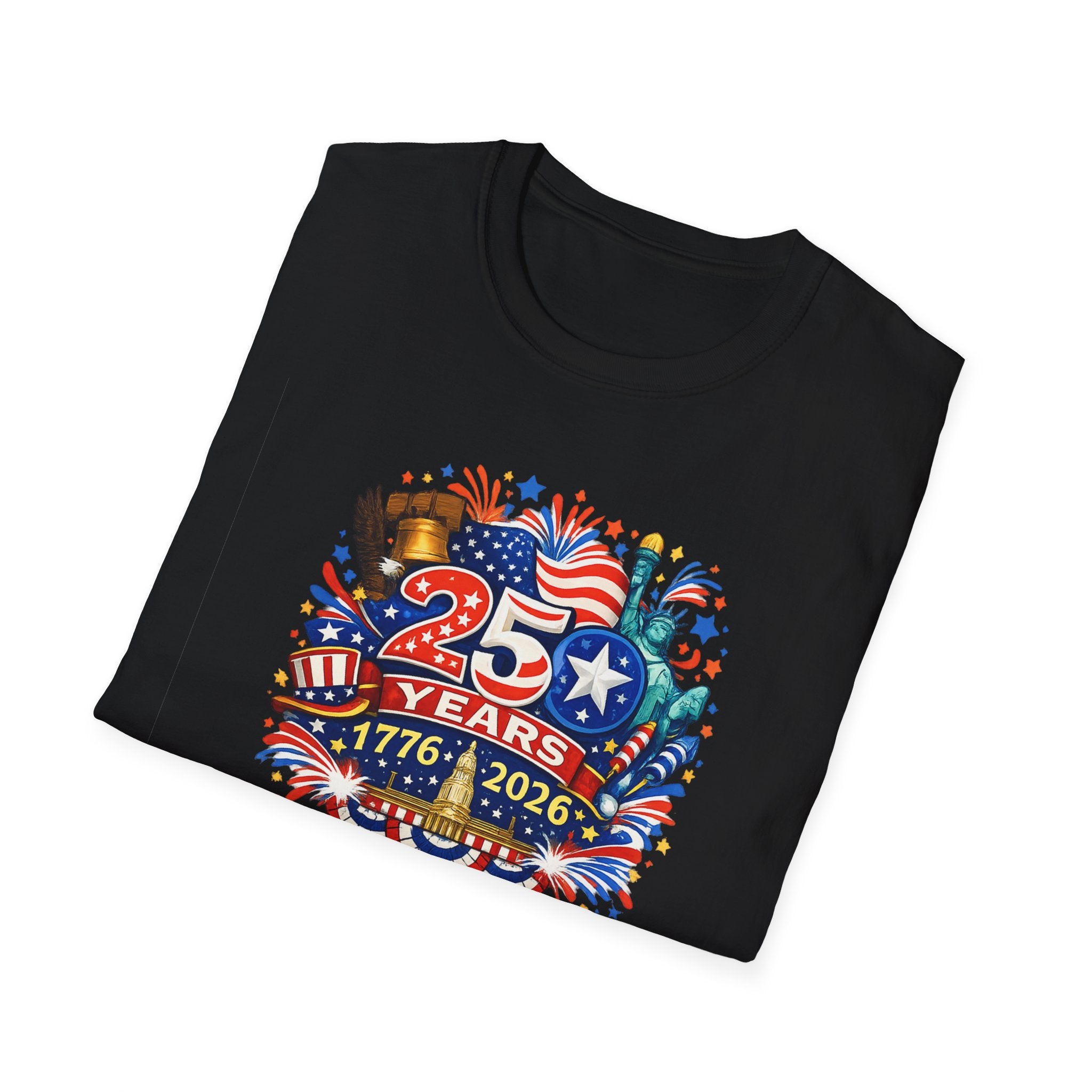 USA 250th Anniversary Shirt | 1776-2026 Patriotic TShirt | Fourth of July Independence Day Tee | America 250 Years | 8 colors - 100% cotton