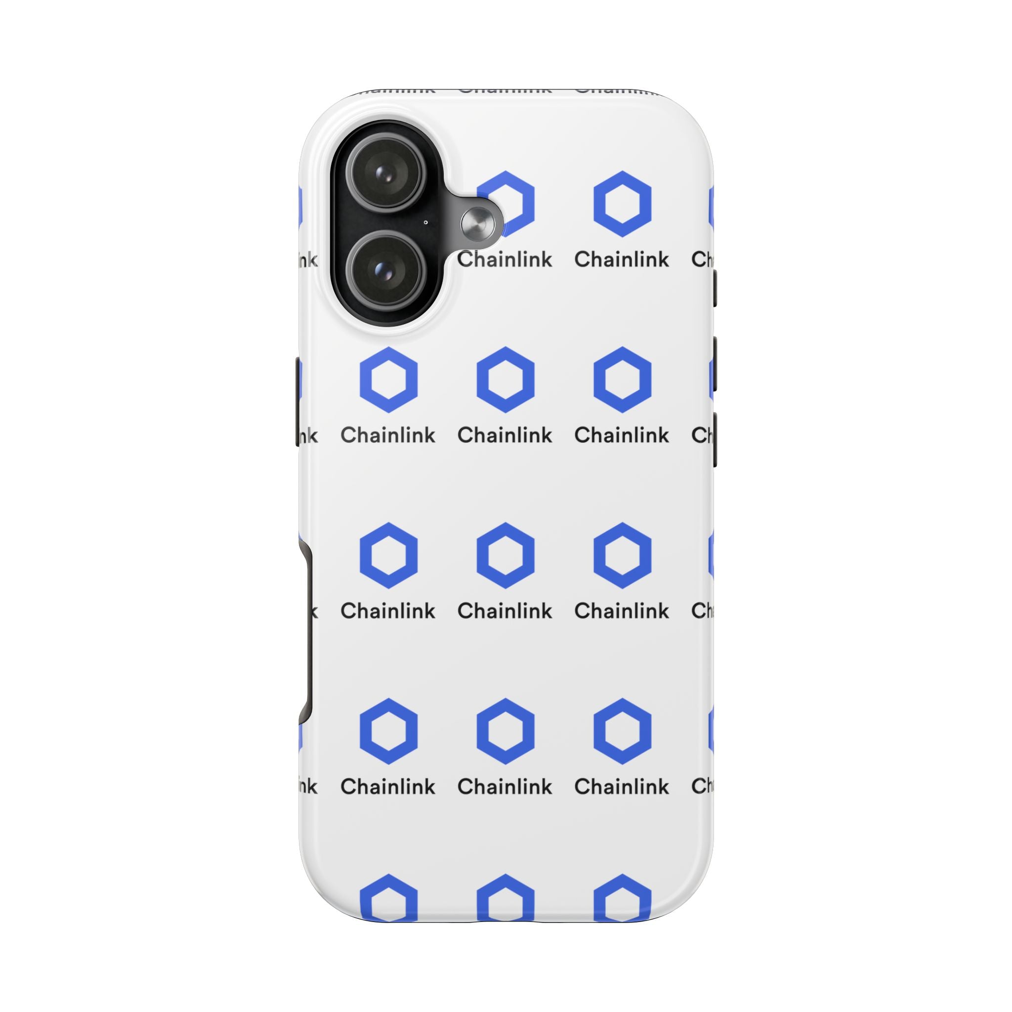 Chainlink Tough Phone Case | LINK Crypto Phone Case | iPhone and Samsung Case | Glossy Protective Cover | Chainlink Logo Case