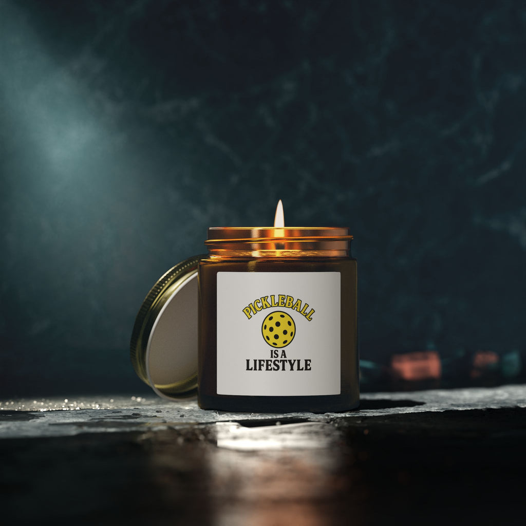 Pickleball Is a Lifestyle Candle | Coconut Apricot Wax | Eco-Friendly and Non-Toxic | 4oz or 9oz size | 9 scents