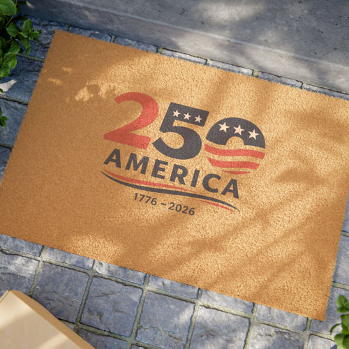 America 250 Doormat | 1776-2026 Patriotic Welcome Mat | USA 250th Anniversary | Independence Mat  | 24" × 16"