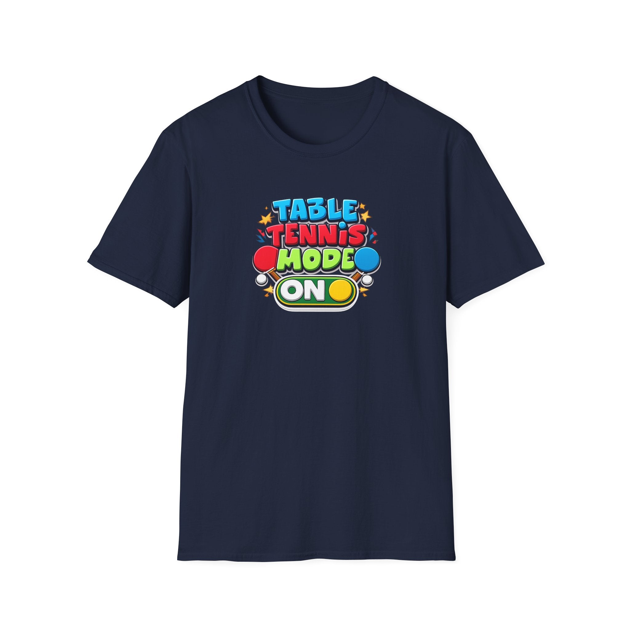 Table Tennis "Mode ON" T-Shirt | Ping Pong Graphic Tee | Funny Table Tennis TShirt | 6 colors - 100% cotton