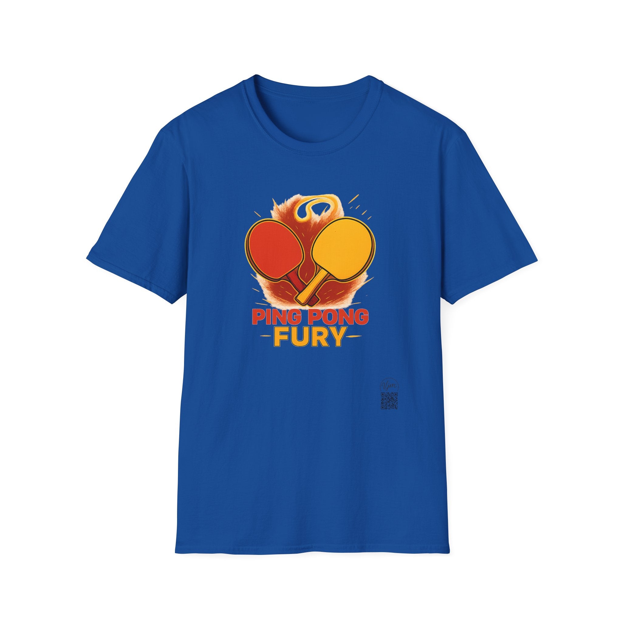 Ping Pong Fury T-Shirt | Competitive Table Tennis Paddle Design | 6 colors - 100% cotton