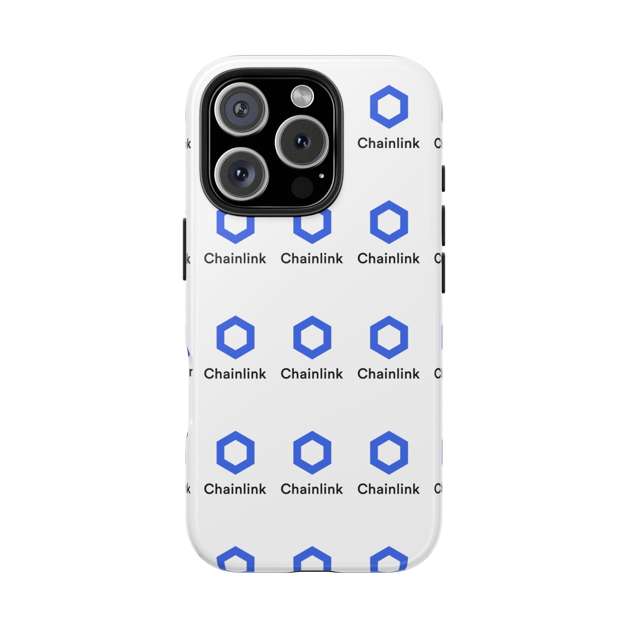 Chainlink Tough Phone Case | LINK Crypto Phone Case | iPhone and Samsung Case | Glossy Protective Cover | Chainlink Logo Case