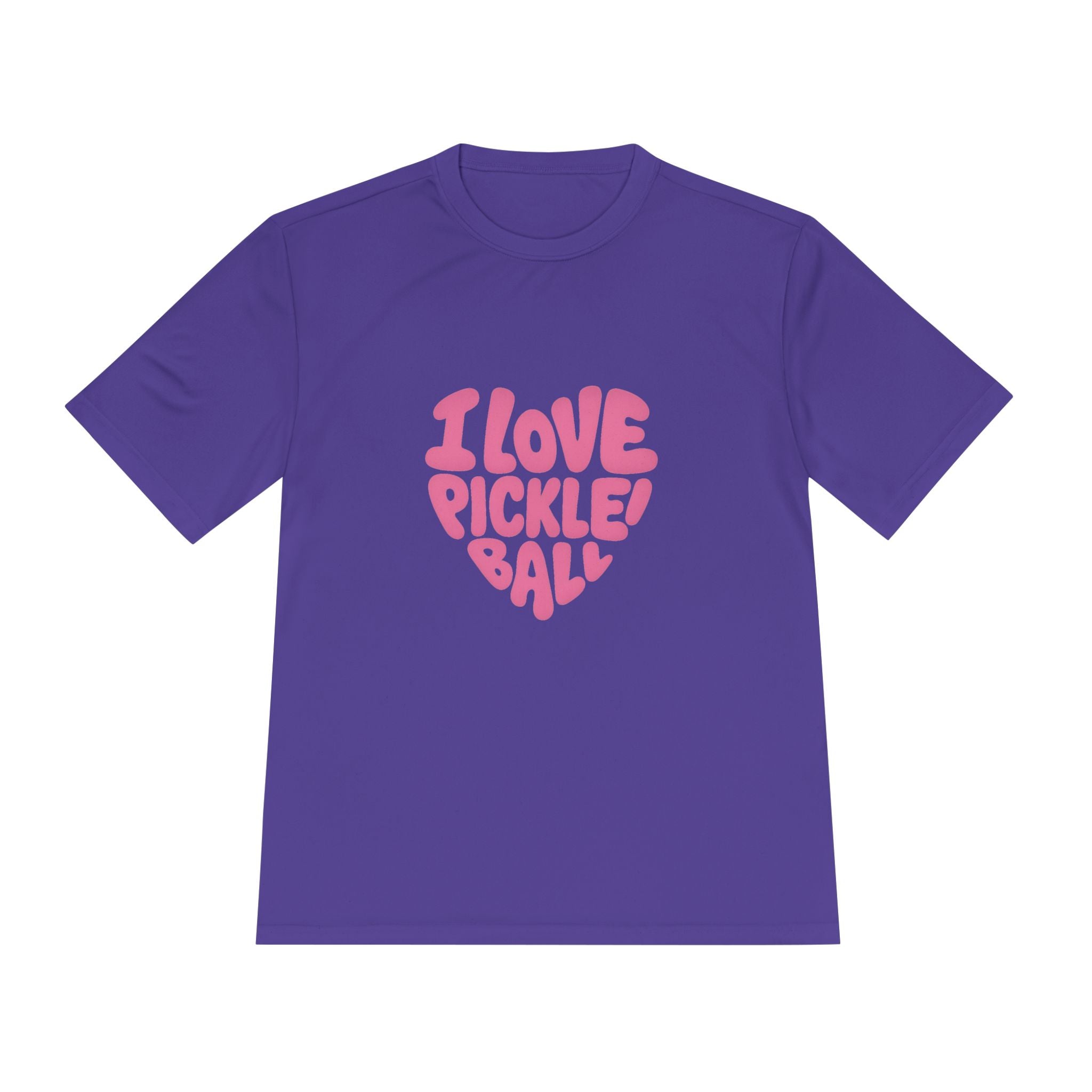 I Love Pickleball Shirt | Fun Retro Design | Lightweight Quick | Dry Athletic Tee for Pickleball Lovers | 5 colors - 100% polyester