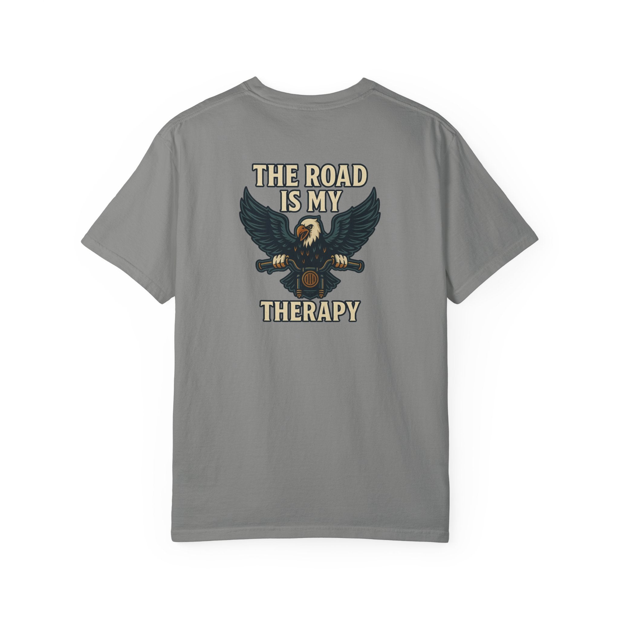 The Road is my Therapy T-shirt | Harley Motorcycle Rider Tee | 7 colors - 100% cotton