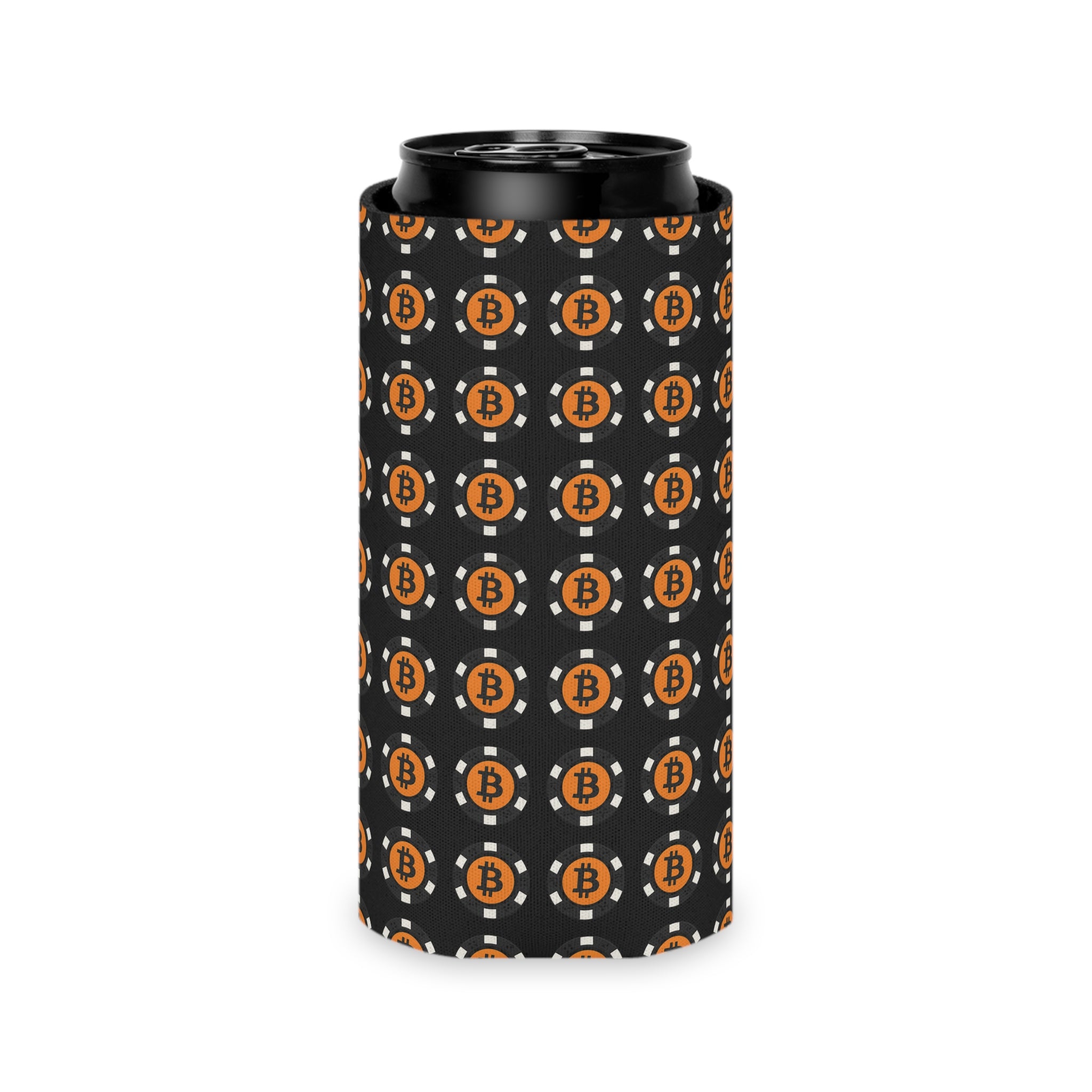 Bitcoin Can Cooler, Stack Sats, Stay Chill-Bitcoin Beer Koozie Regular & Slim