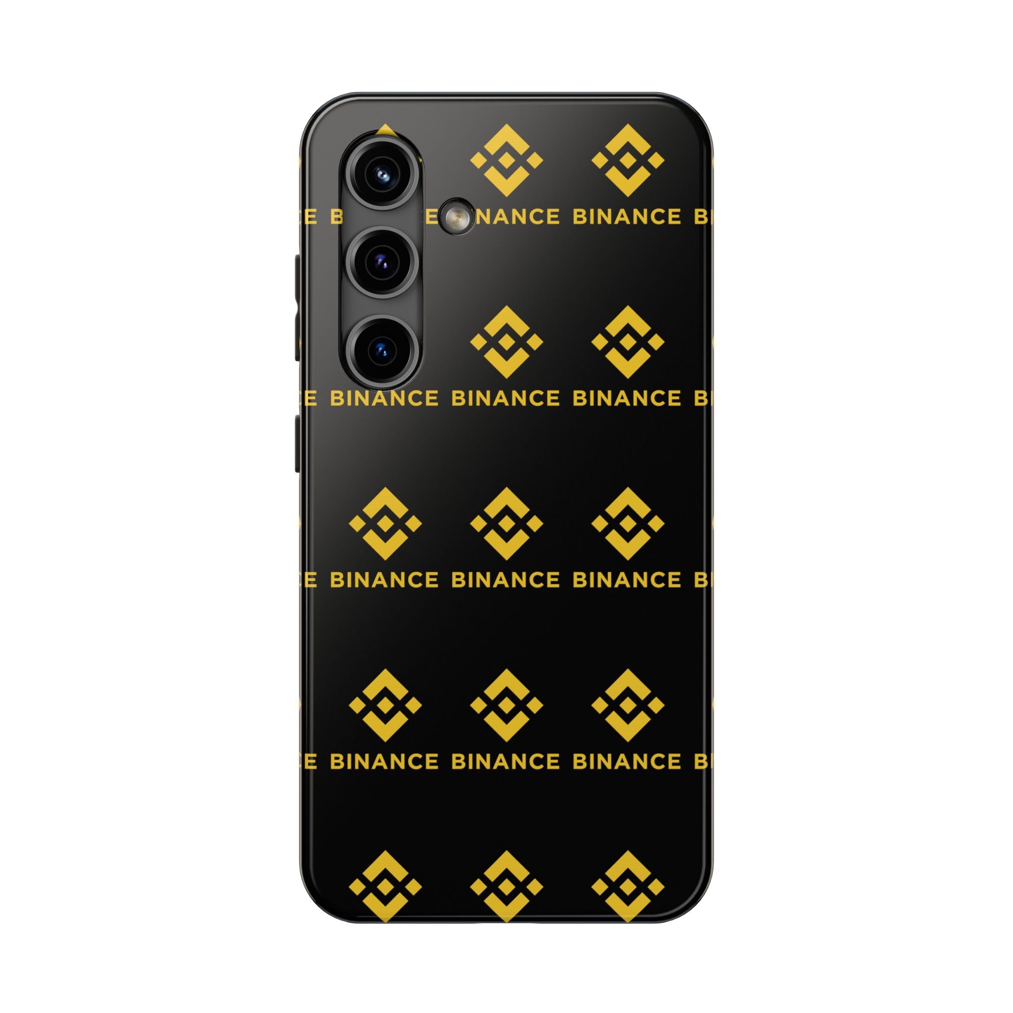 Binance Tough Phone Case | BNB Crypto Phone Case | iPhone and Samsung Case | Glossy Protective Cover | Binance Logo Case