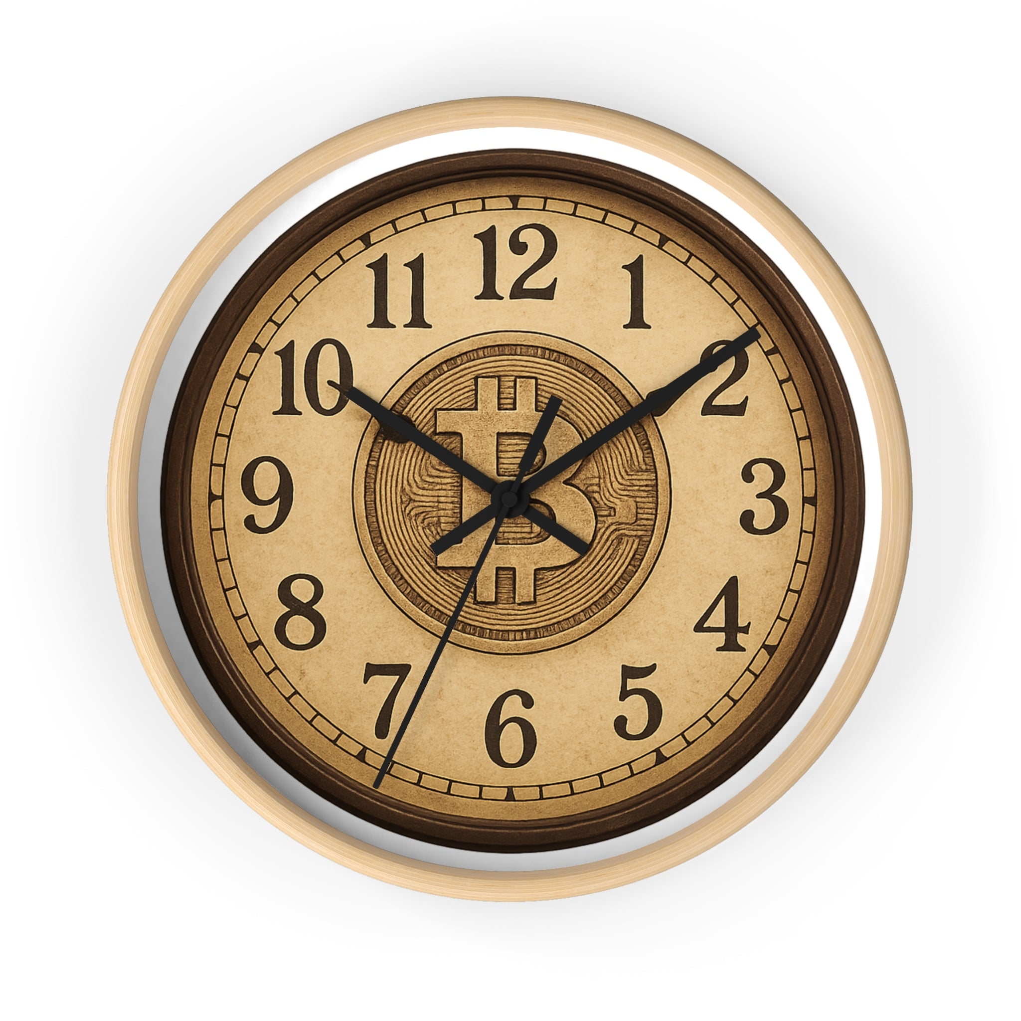Timeless Bitcoin Vintage Wall Clock - Bring old-world charm into the future of money