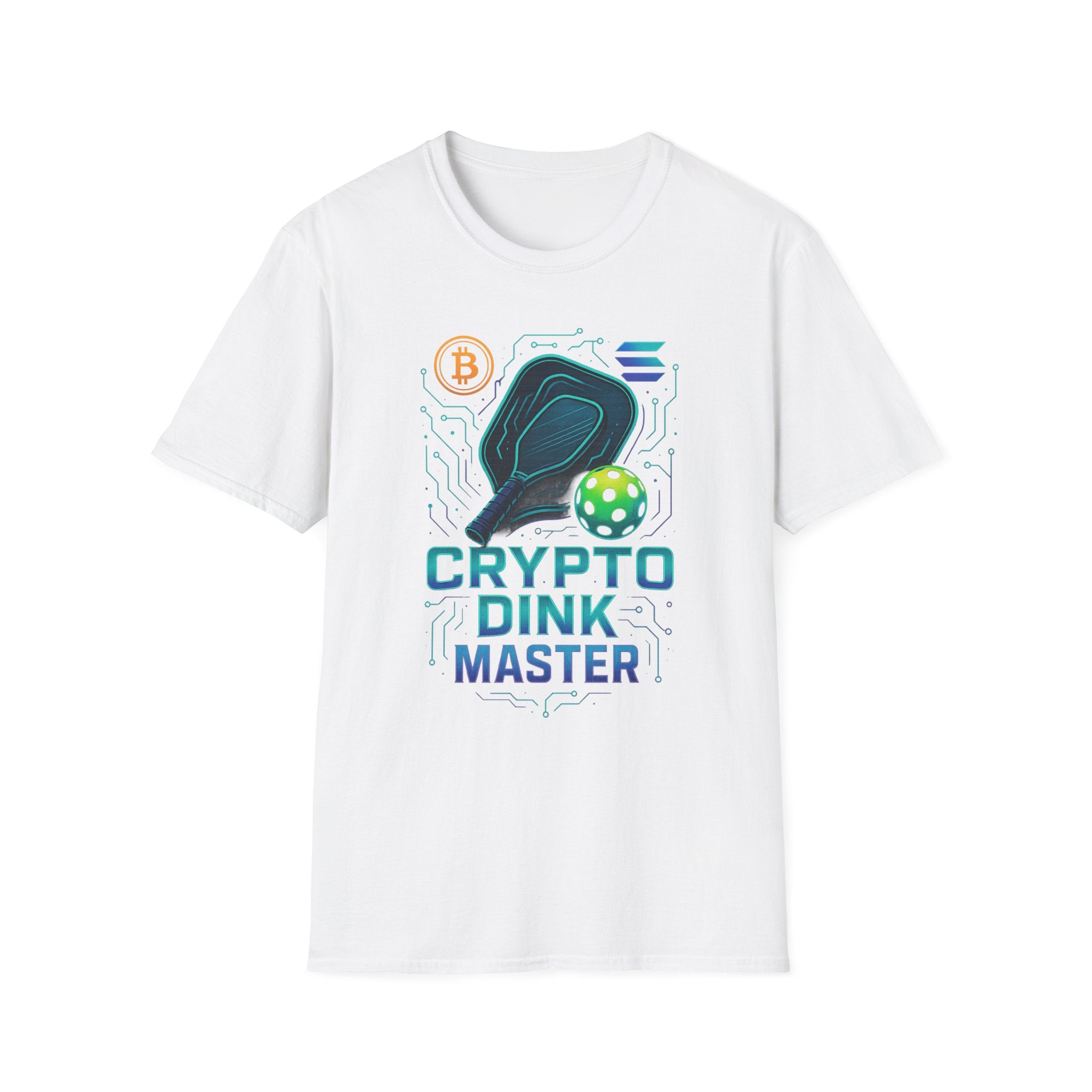 Whale of the Pickleball Court Dink Master Bitcoin T-Shirt tee | 7 colors - 100% cotton
