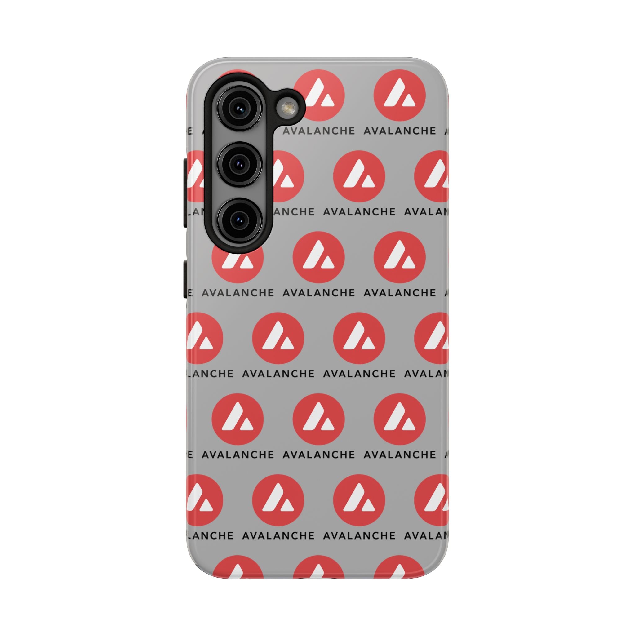 Avalanche Tough Phone Case | AVAX Crypto Phone Case | iPhone and Samsung Case | Glossy Protective Cover | Avalanche Logo Case