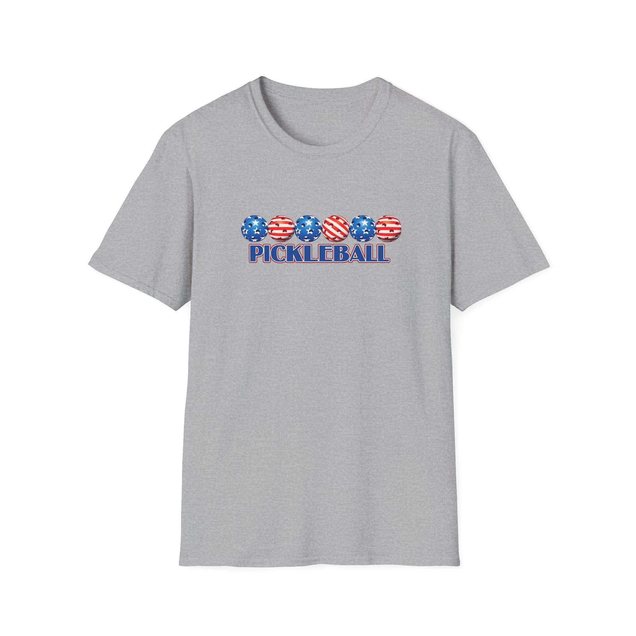 Patriotic Pickleball Shirt | USA American Flag Pickleball Tee | July 4th Pickleball Gift | Pickleball Player Shirt | 6 colors - 100% cotton