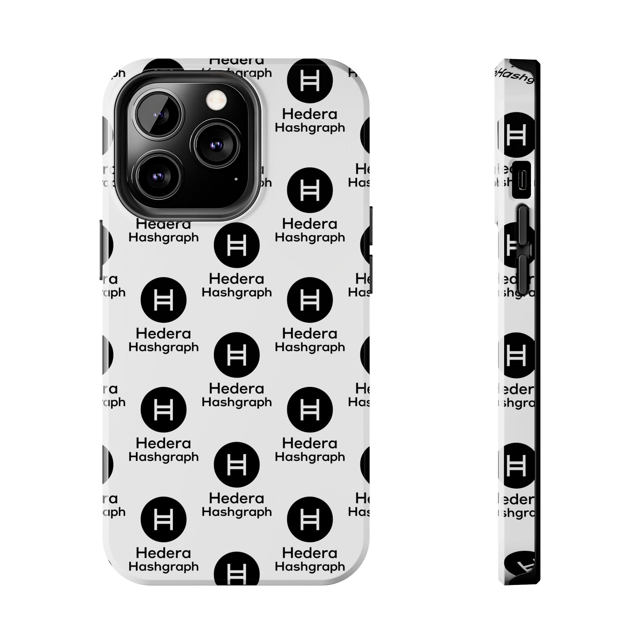 Hedera Hashgraph Tough Phone Case | HBAR iPhone Samsung Case | Glossy Crypto Phone Cover | Impact Resistant Case