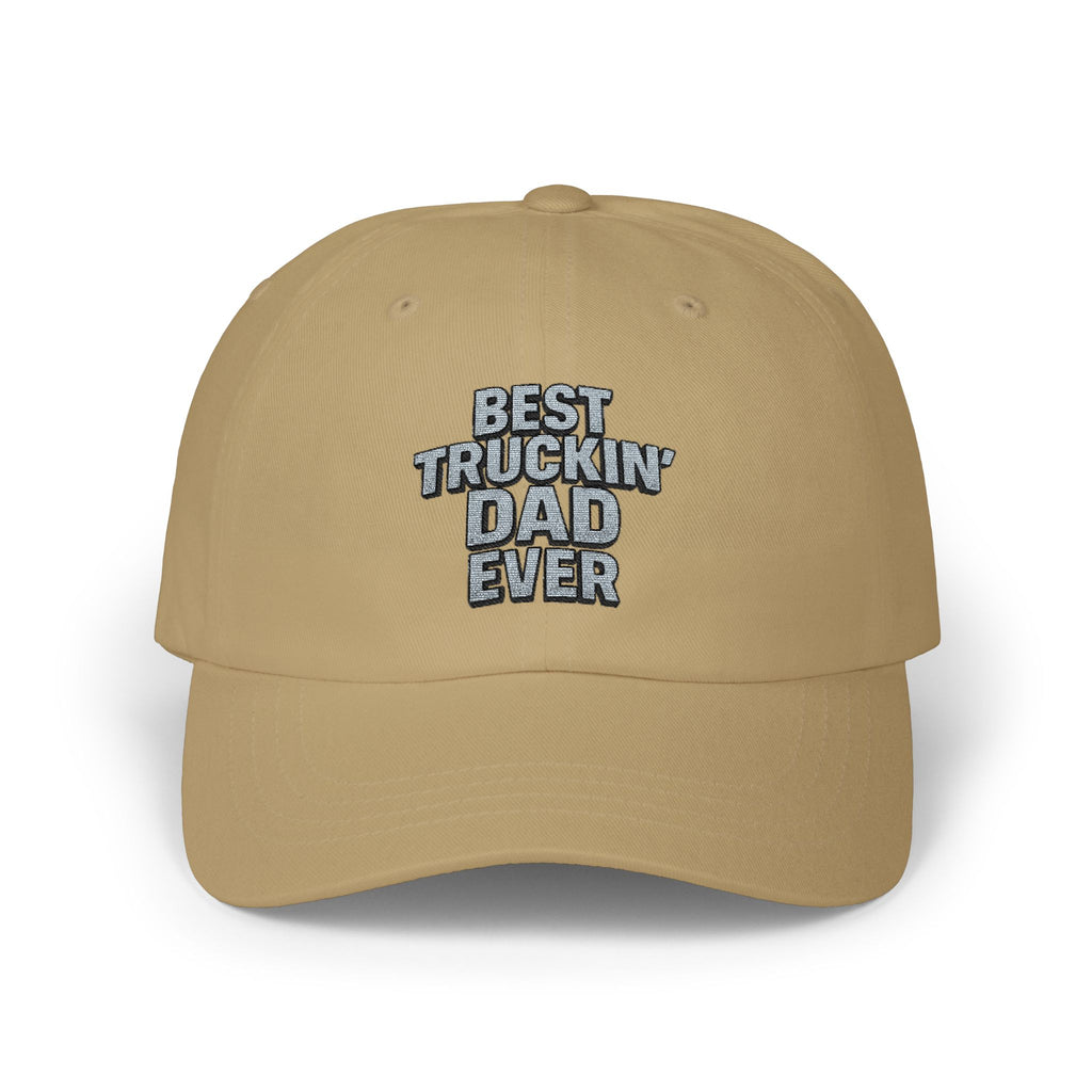 Celebrate the Ultimate Road Warrior Dad with this Classic "Best Truckin' Dad Ever" Hat! | 3 colors