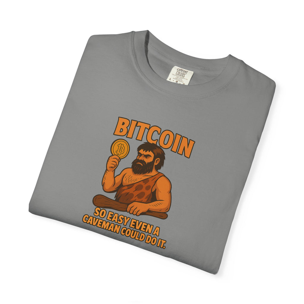 From Stone Age to Digital Age So easy even a Caveman can do it Bitcoin Tee | 9 colors - 100% cotton