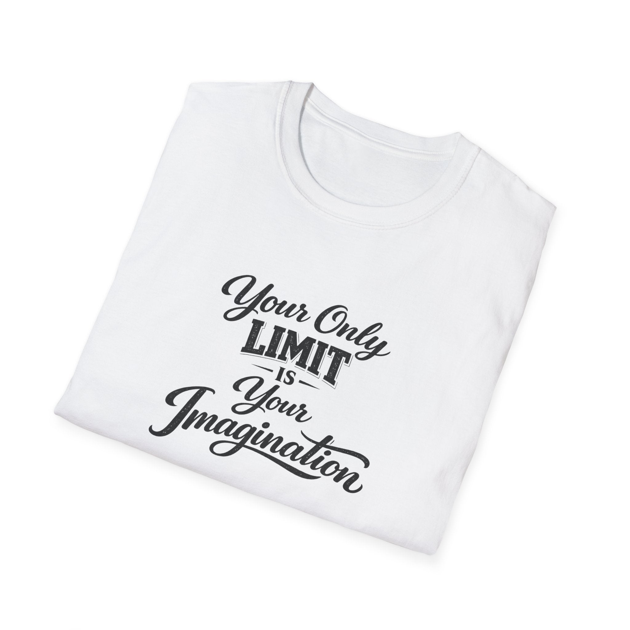 Your Only Limit Is Your Imagination | Motivational Quote T-Shirt | Inspirational Typography Tee | 7 colors - 100% cotton
