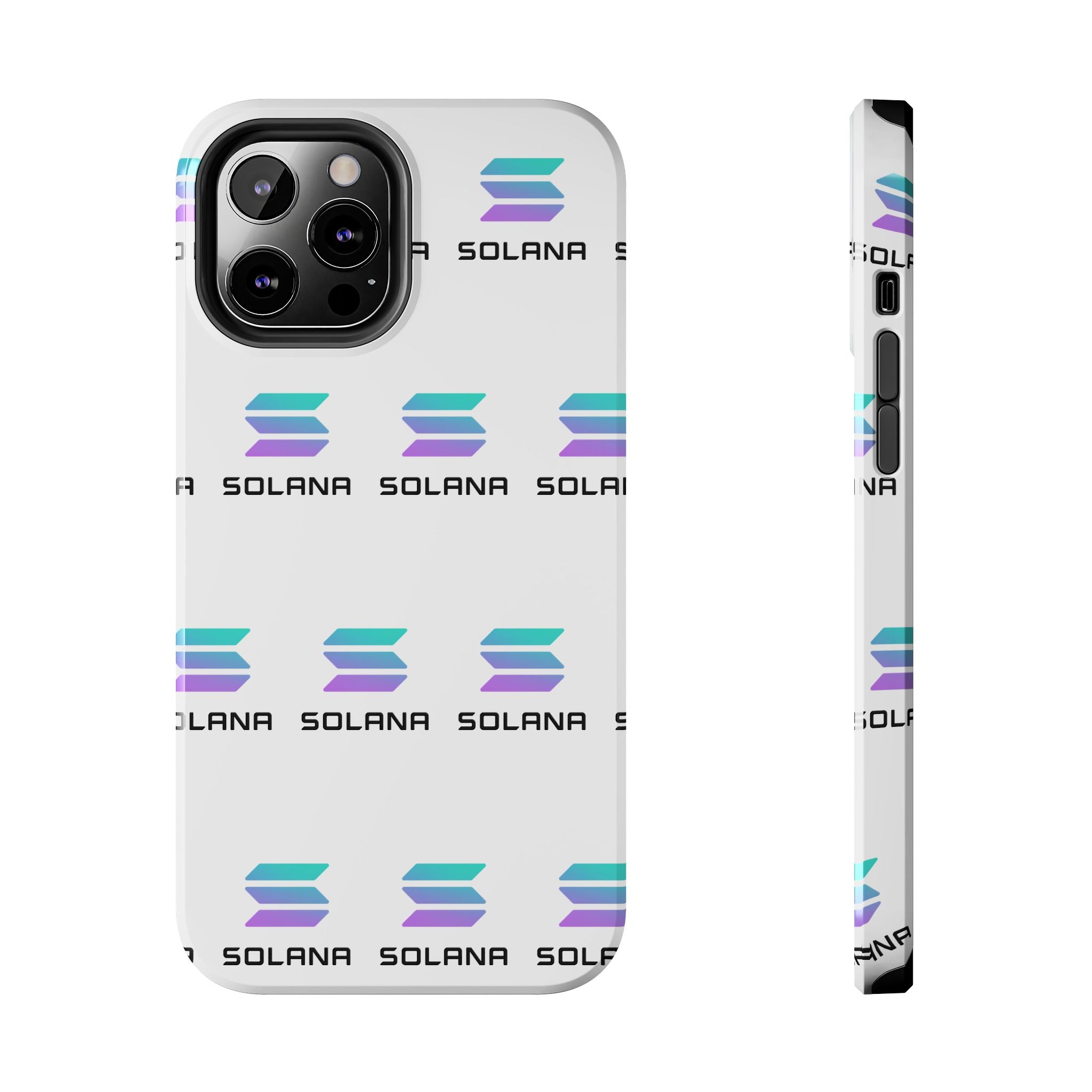 Solana Tough Phone Case | Crypto Phone Case | iPhone and Samsung Case | Glossy Protective Cover | SOL Phone Case