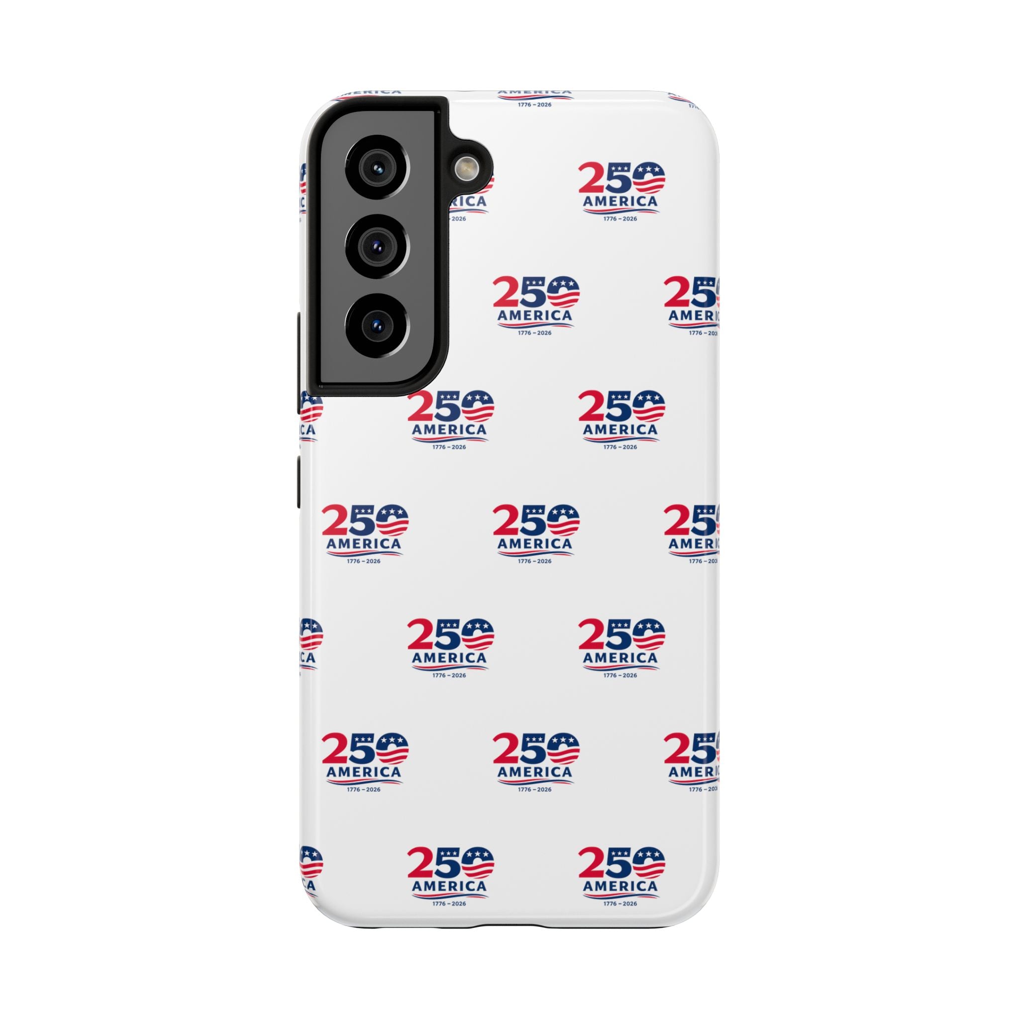 America 250 Tough Phone Case | Patriotic USA 1776-2026 iPhone Samsung Case | Glossy Protective Fourth of July Phone Cover