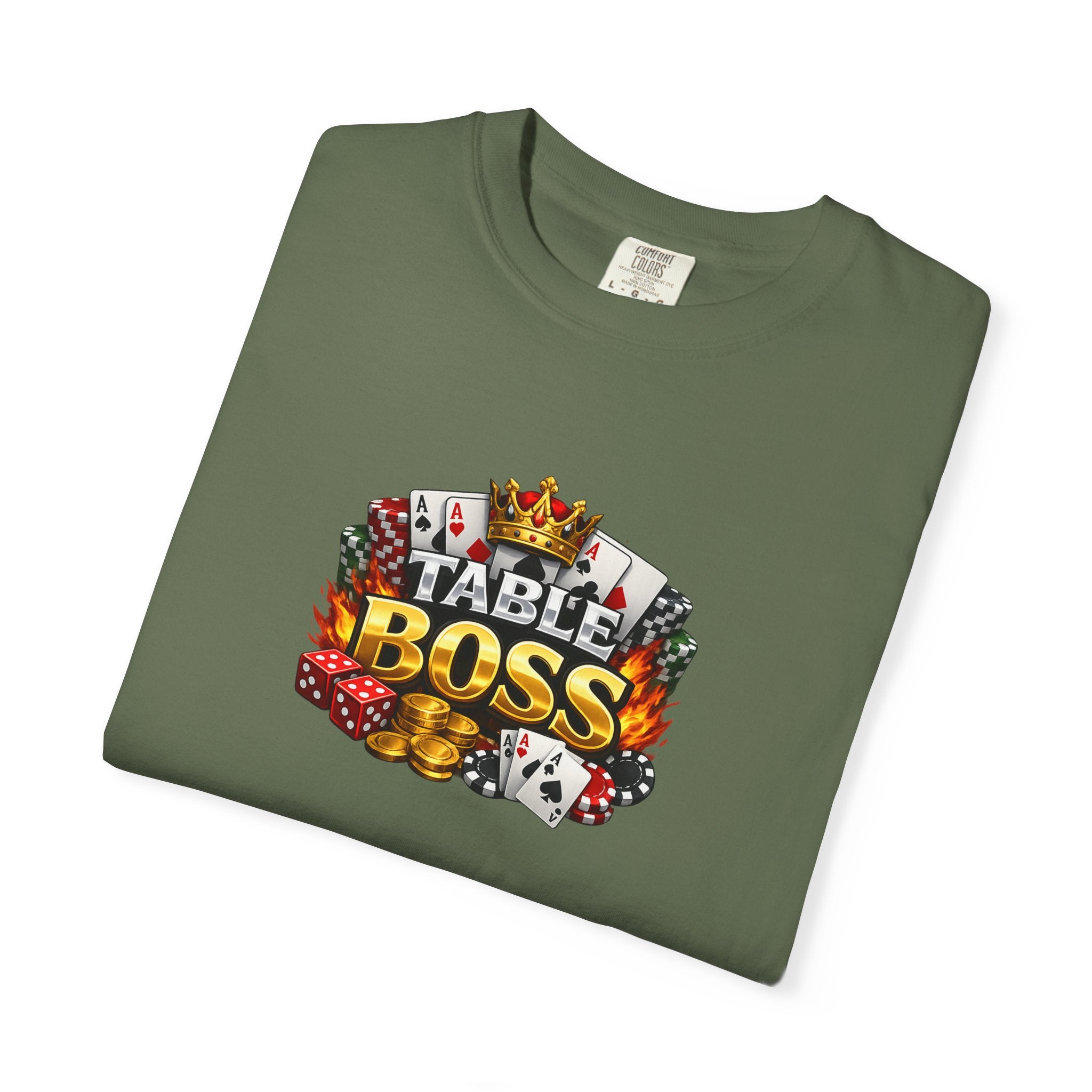 Table Boss Poker Shirt | I Run This Table Funny Poker Tee | Poker Player-Card Shark Gift | Casino Gambler Humor | 9 colors - 100% cotton
