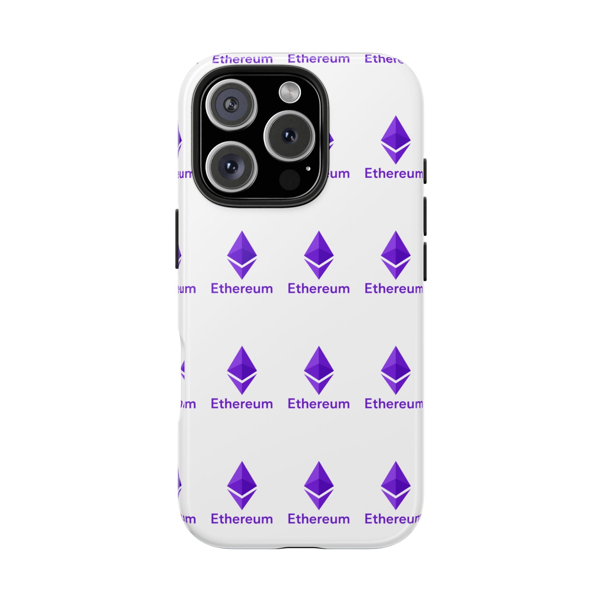 Ethereum Tough Phone Case | Crypto iPhone Samsung Case | Glossy Protective Phone Cover | Impact Resistant ETH Case
