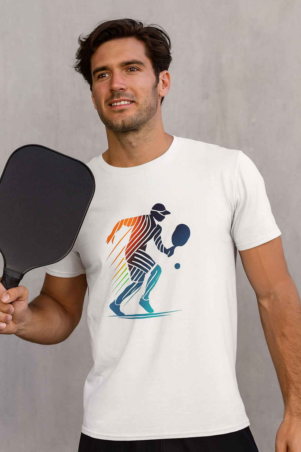 Pickleball Motion Tee | Dynamic Player Design for Athletes & Enthusiasts | 4 colors - 100% cotton