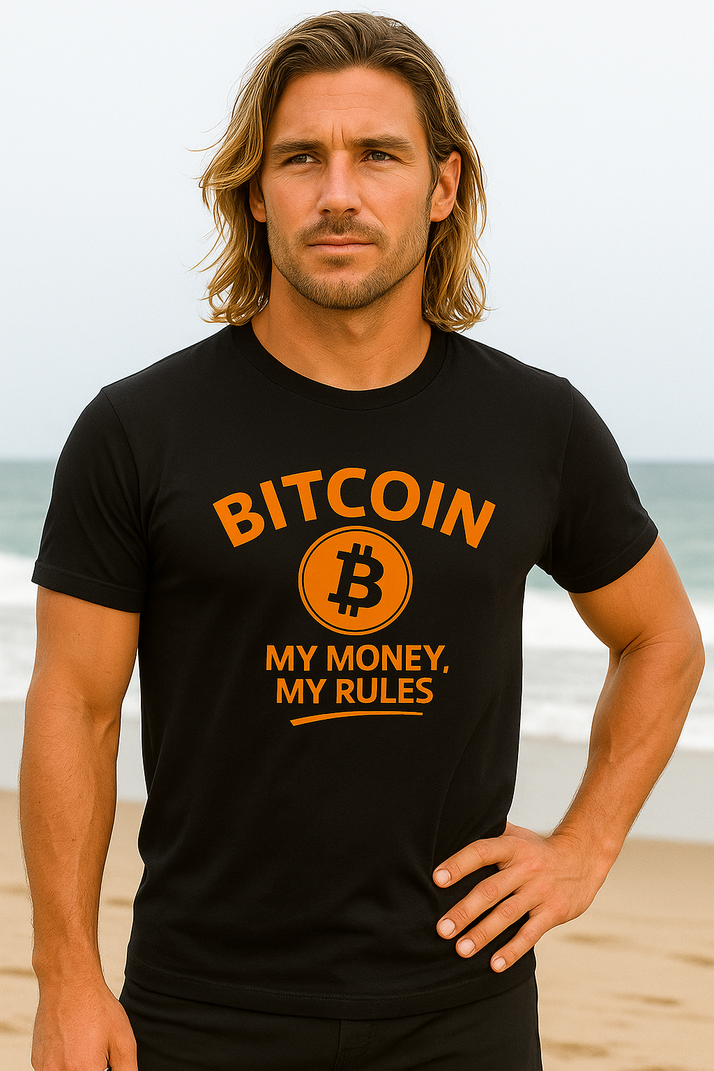 Stand for Freedom, wear what you Believe, "My Money-My Rules" Bitcoin cotton T-Shirt Tee | 5 colors - 100% cotton