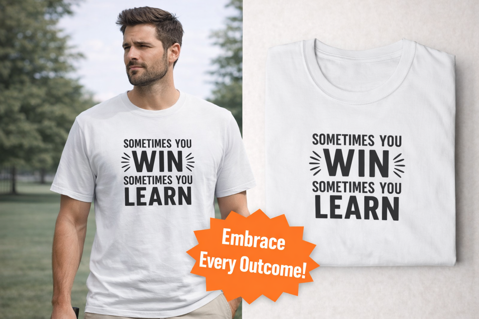 Win or Learn Tee | When Quitting is not an Option | Bold Motivation Streetwear Shirt | 5 colors - 100% cotton