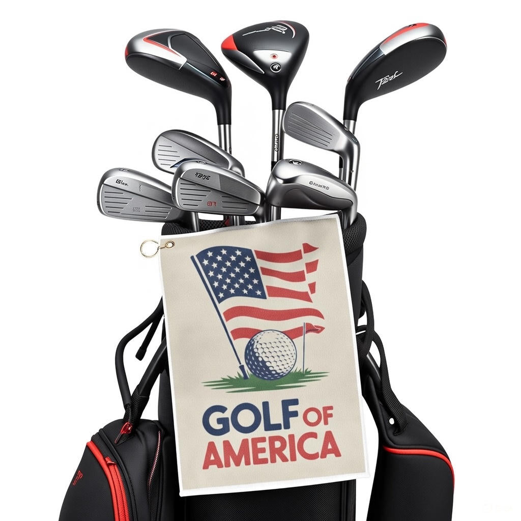 Golf of America Towel | Because Your Clubs Deserve Freedom Too | For Golfers Who Love Par-triotism